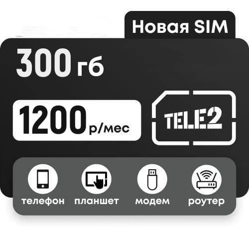 🔥Отличные симкарты для любых устройств от Теле2. Работают в Крыму и по