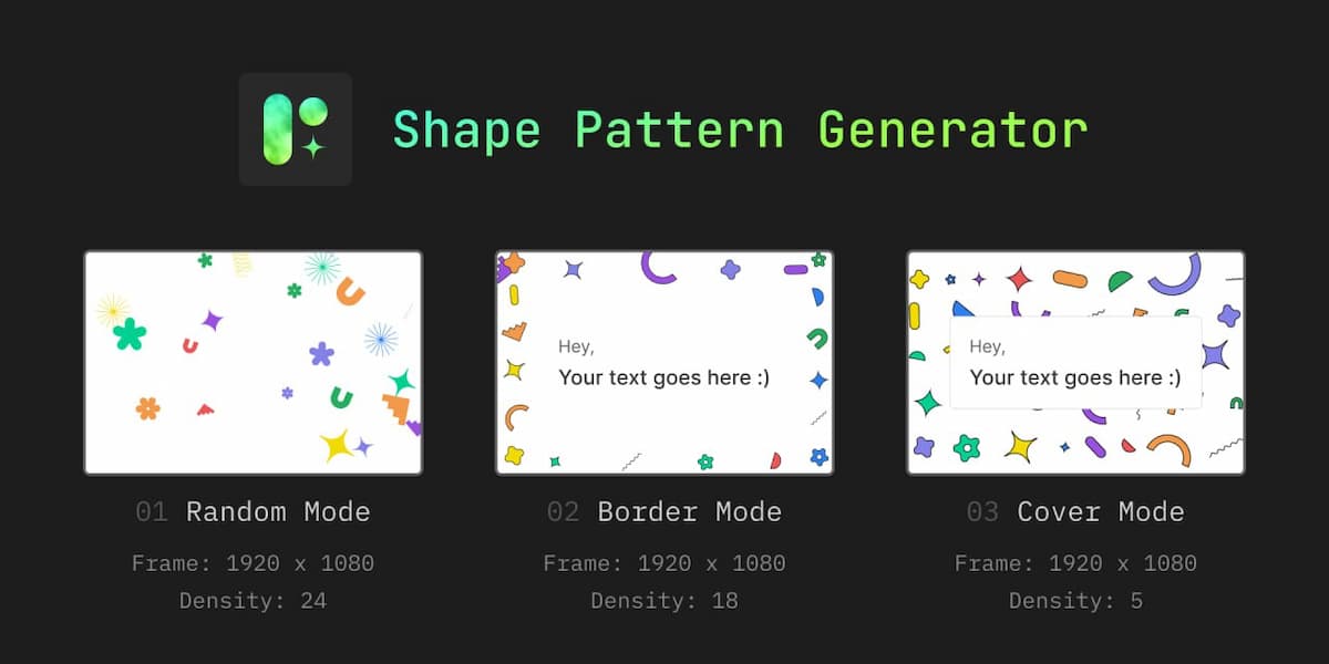 Shape Pattern Generator