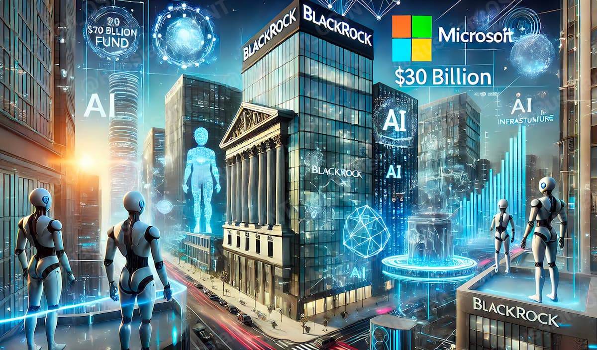 🤖 BlackRock и 🪟 Microsoft планируют совместно создать фонд объемом $30 млрд