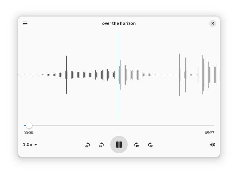 Музыкальный проигрыватель Decibels принят в основной состав GNOME