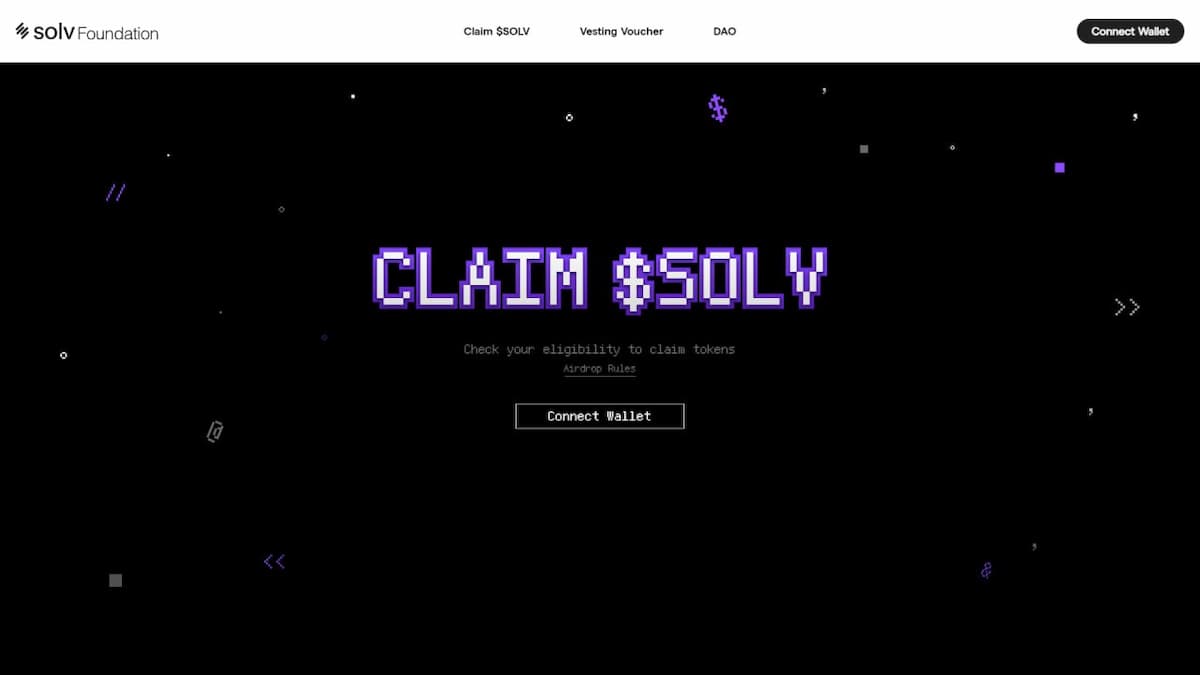 Аирдроп токенов SOLV от Solv Protocol